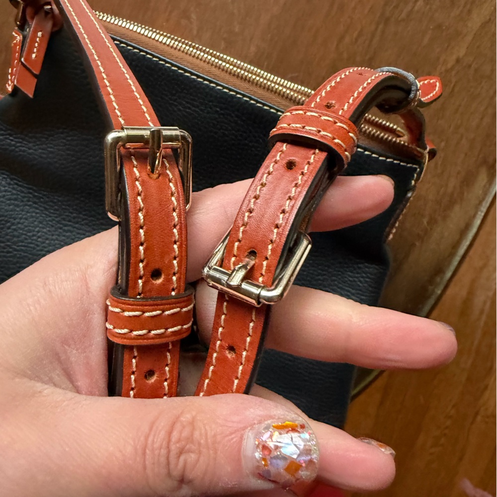 Dooney & Bourke Black and Brown Messenger Bag - Picture 11 of 11